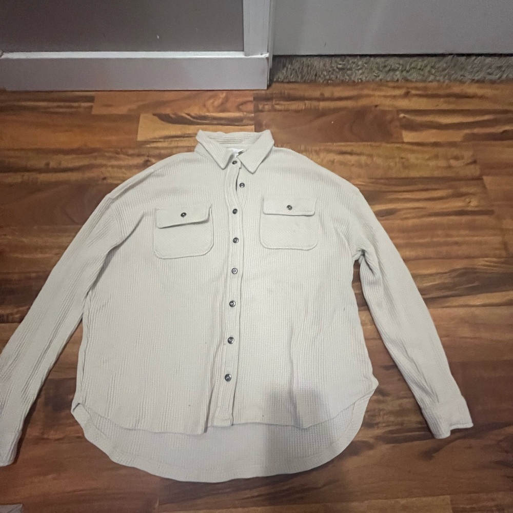 Cream Button-Up Shirt